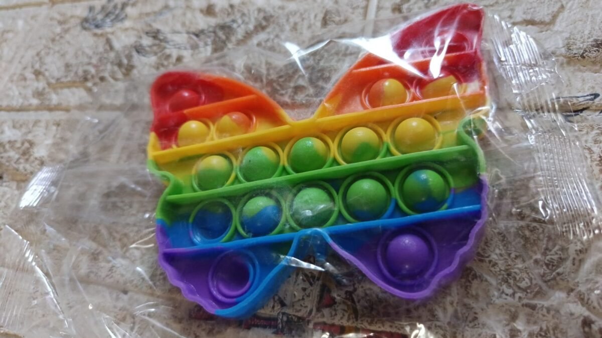 Fidget Toy Push  Bubble Fidget Sensory Toy for Kids and Adults Fidget per Stress Reliever Sensory Fidget pers (Butterfly & Car Shape / 1 Pc) - Image 6