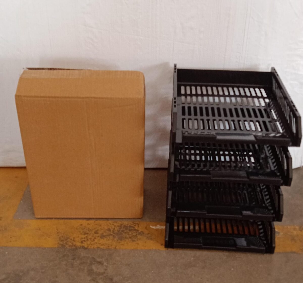 4-Layer Multifunctional File Rack with Drawers for Office Desk - Image 6