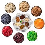 Multipurpose 7 Compartment Dry Fruit Serving Rotating Tray ,Chocolate, Snacks Storage Box, Masala Box - Image 3