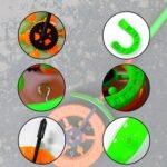 Plastic Single Wheel Push Run toy with handle and two lights on wheel. push toy for Kids. - Image 7