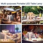 Touch LED Metal Desk Lamp – USB Rechargeable, 3 Colors/Brightness Levels, Dimmable Eye Protection (1 Pc) - Image 7