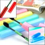 4-Piece Anti-Bacterial Plastic Toothbrush Cover Set – Travel Holder Cases - Image 6