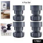 Plastic Washing Machine Vibration Feet , Adjustable Highly Non-Slip Support Anti Vibration Walk  Shock Absorber Noise Cancelling Furniture Lifting Base (4 Pcs Set) - Image 2