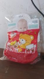 Multifunctional Waterproof BPA Free Reusable Soft Fabric Plastic Baby Bib (1 Pc) - Image 7