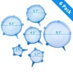 Silicone Stretch Lids Reuseable Microwave Safe Flexible Covers (Set of 6) (Loose Pack) - Image 6