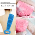 Eco-Friendly Silicone Shower Brush & Back Scrubber Towel - Image 4