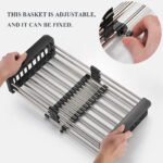 Stainless Steel Expandable Kitchen Sink Dish Drainer - Image 7