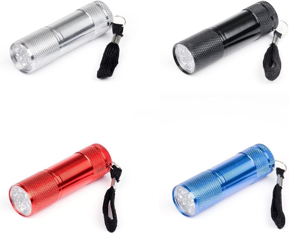 Portable Mini Torch, Super-Bright Mini 3 LED Bulb Pocket Torches - Small Keyring Torch Flashlight for Camping, Hiking, DIY, Travelling, Outdoors and More 3 Battery operated (Battery not included / 1 pc / Mix Color ) - Image 3