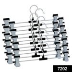Hangers with 2-Adjustable Anti-Rust Clips (Pack of 12) - Image 2