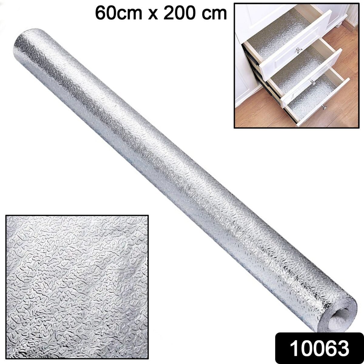 Self-Adhesive Wallpaper Aluminum Foil Wall Paper (60×200 Cm / Mix Design) - Image 2