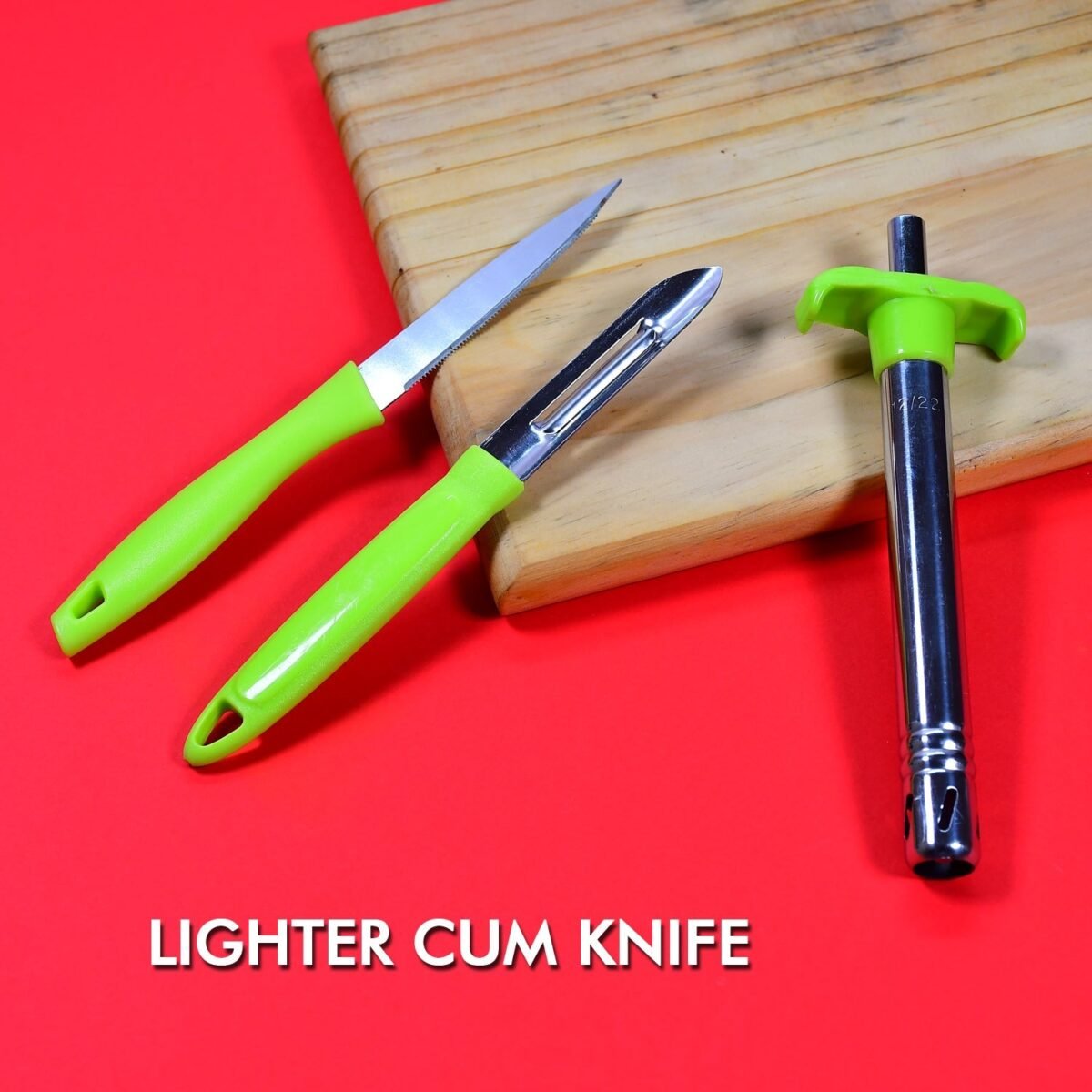 Ganesh 3pc Lighter Cum knife and peeler. - Image 1