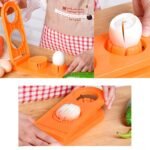 2 in 1 Double Cut Boiled Egg cutter with stainless steel wire for easy slicing of boiled eggs. - Image 8