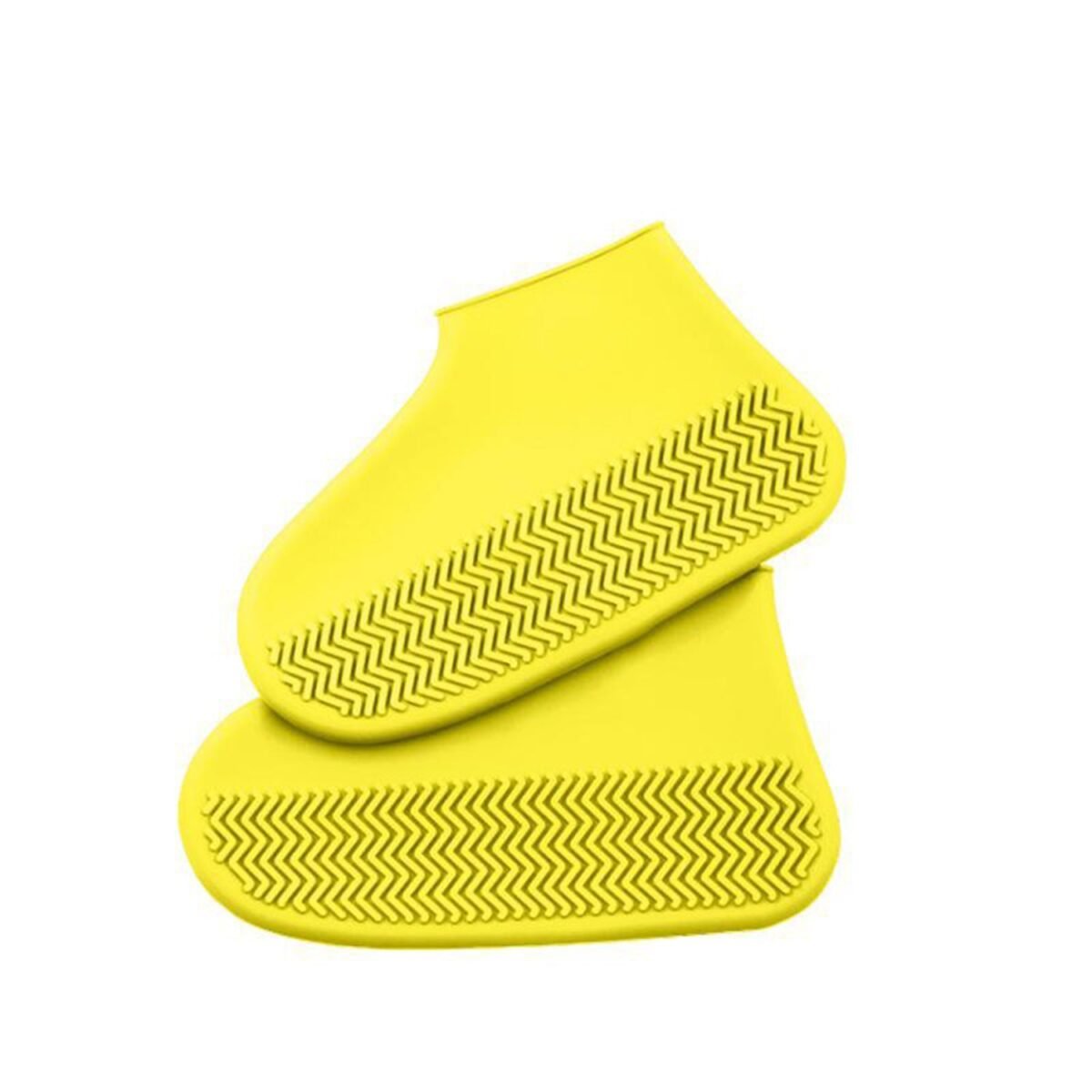 NON-SLIP SILICONE RAIN REUSABLE ANTI SKID WATERPROOF FORDABLE BOOT SHOE COVER (MEDIUM/ Mix Color) - Image 4
