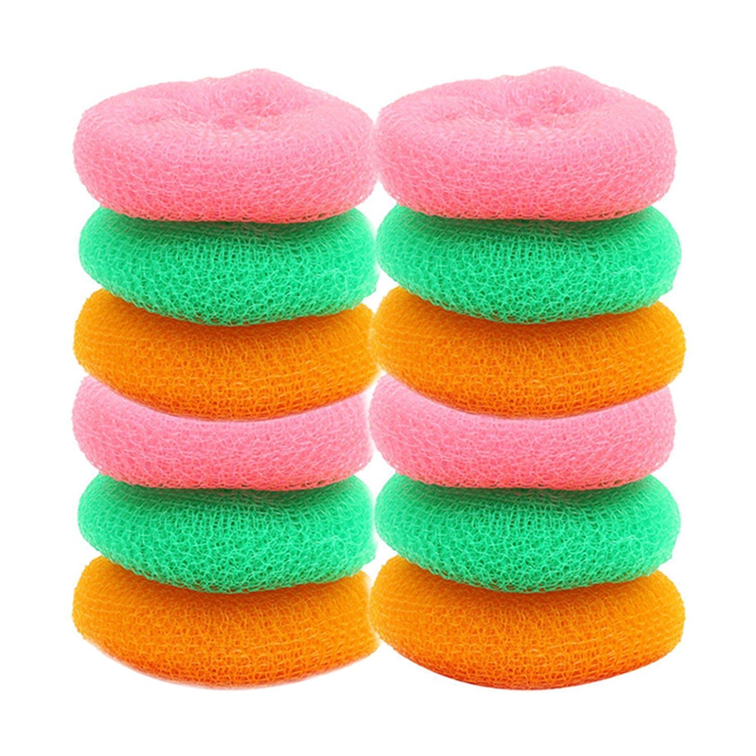 7image_424b12cd-3500-4869-be82-291c0a92415a.jpg Plastic Scrubber Round Nylon Scrubbers (12Pcs Set) - Image 1