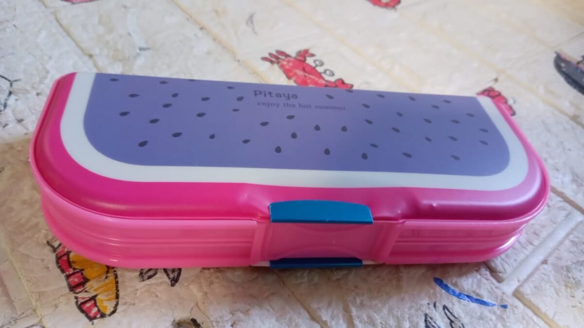 Multipurpose Cartoon Pencil Box – 2-Compartment Compass Box for Kids (Mix Color 1 Pc) - Image 7