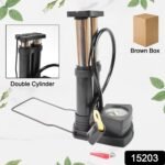 Foot & Portable & High Pressure Double-Cylinder Air Pump (1 Pc) - Image 2