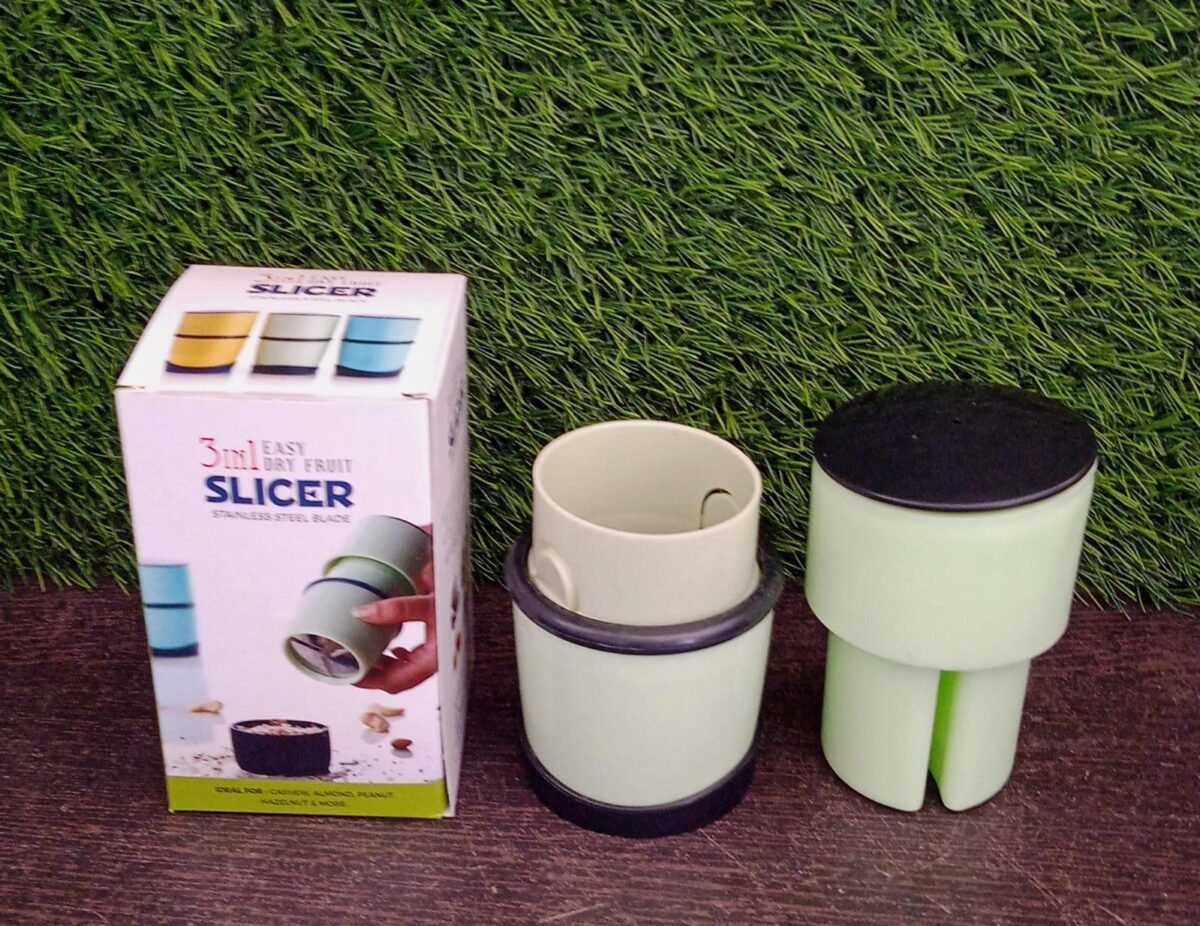 Plastic Dry Fruit and Paper Mill Grinder Slicer - 3-in-1 Blade for Chocolate and Butter, Standard, Multicolor - Image 9