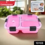 Plastic 3 Compartment Insulated Lunch Box, Lunch Box (1 Pc) - Image 2