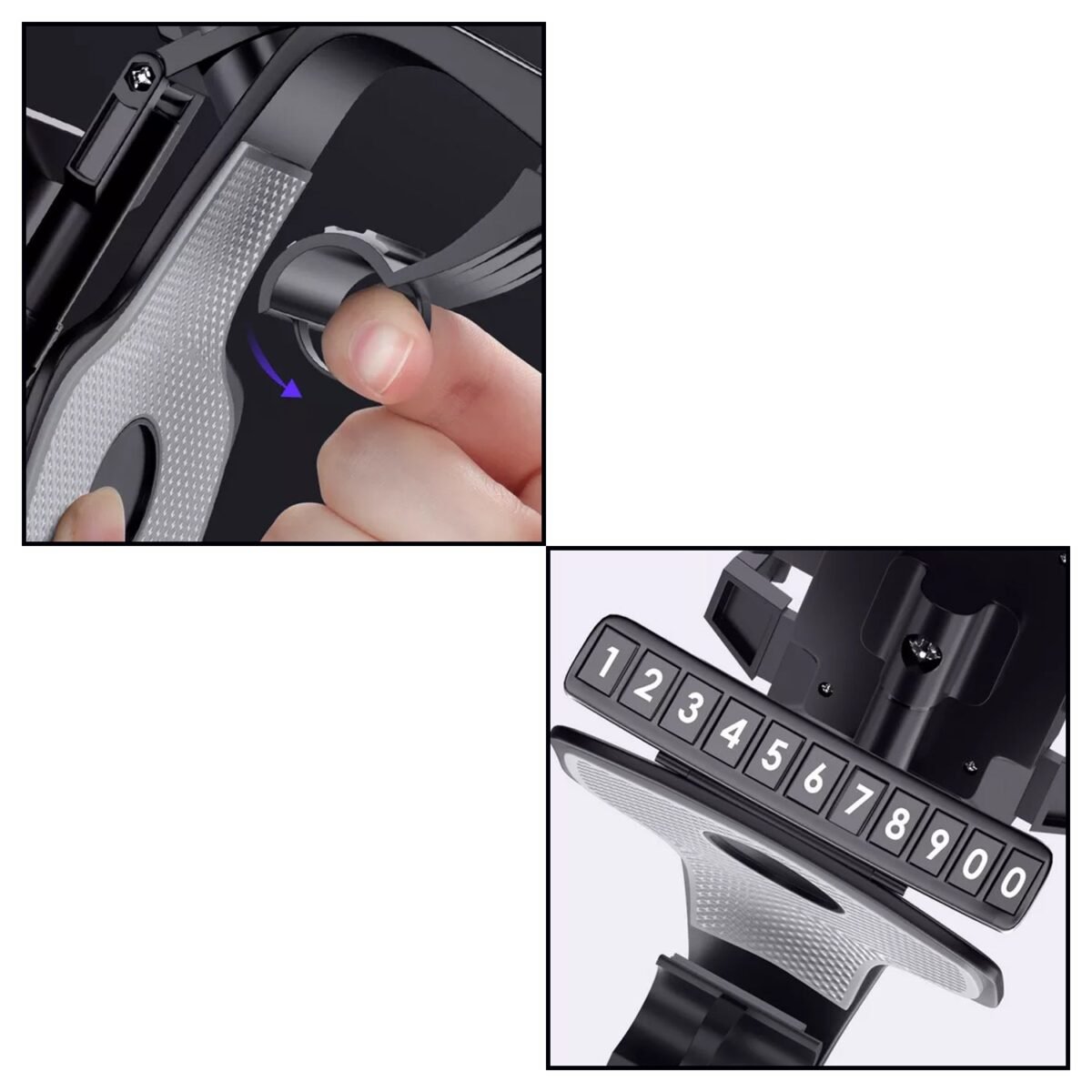Car Mobile Phone Holder Mount Stand with 360 Degree. Stable One Hand Operational Compatible with Car Dashboard. - Image 6