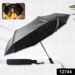 2 Fold Manual Umbrella – Wind, Sun & Rainproof with Steel Shaft & Wrist Strap - Image 2