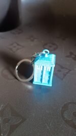 Police Booth Box Shape 3 D Metal Keychain (1 Pc) - Image 7