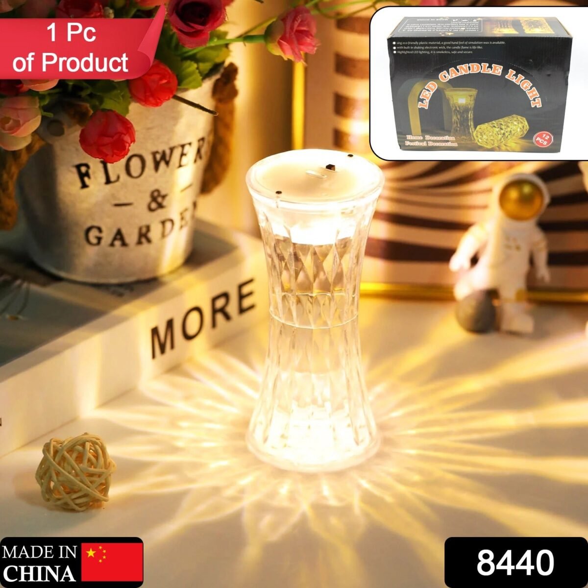 Crystal Table Lamp – Universal Soft Night Light & Study, Bedroom, Office & Children's Room (12Pc MOQ) - Image 2
