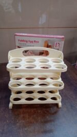 Plastic Foldable Egg Tray | 24 Grid Egg Storage Box (1 Pc) - Image 9
