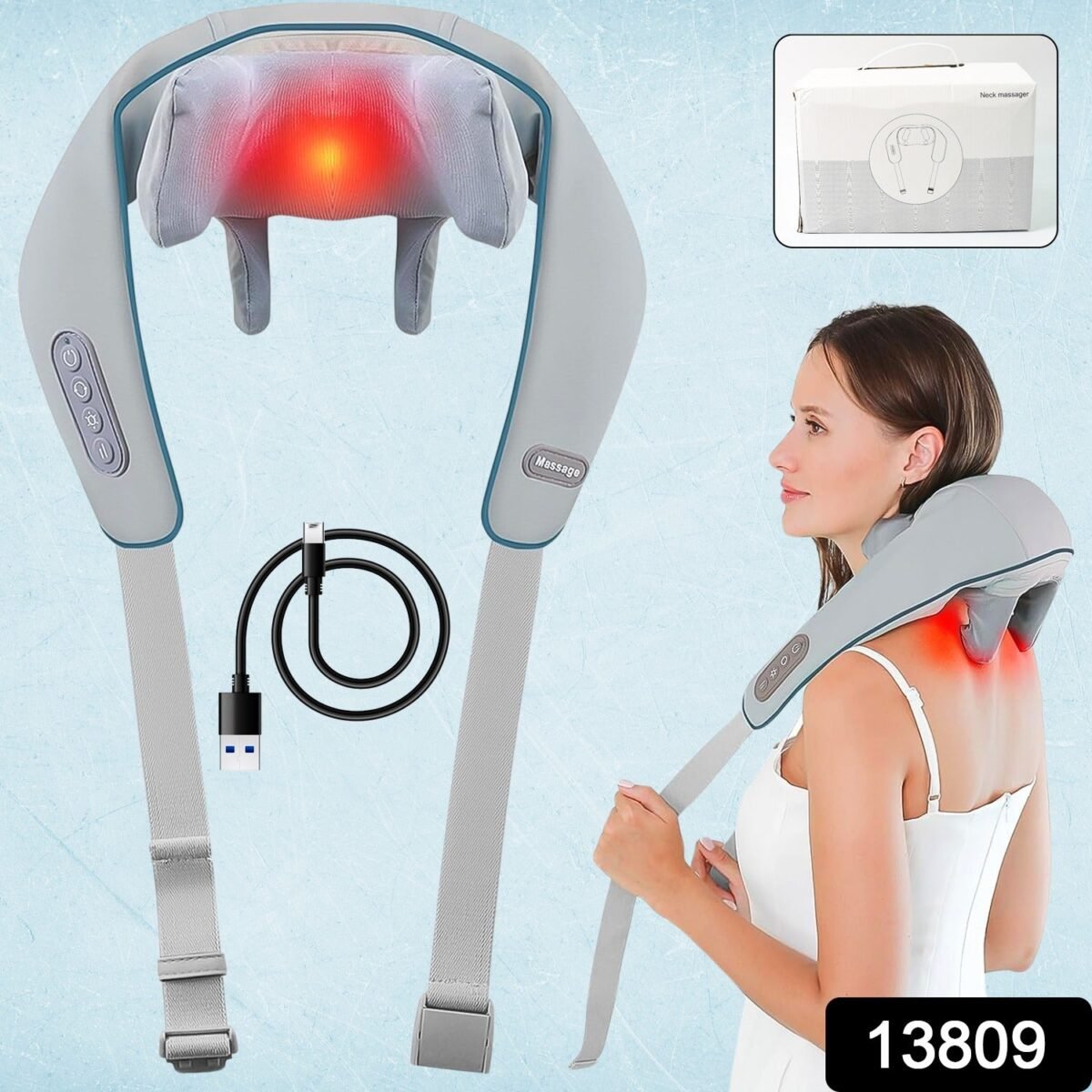 Neck & Shoulder Massagers with Heat, Electric Rechargeable (1 Pc) - Image 1