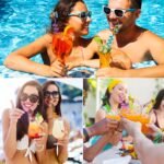 Plastic Straws Reusable Drinking Straws (4 pc Set / Mix design) - Image 5