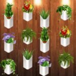 Plastic Vertical Hanging Planter Pot, Multicolour, - Image 3