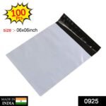 Tamper Proof Courier Bags (06X06 inch) Pack of 100Pcs - Image 2