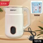 Double Wall Stainless Steel Electric Cordless Tea Kettle (1500W / 2.3 Ltr.) - Image 2