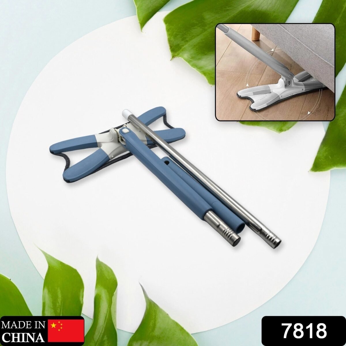 Adjustable 360° Flat Hand Mop: Floors, Walls, Ceilings (Easy Squeeze) - Image 2