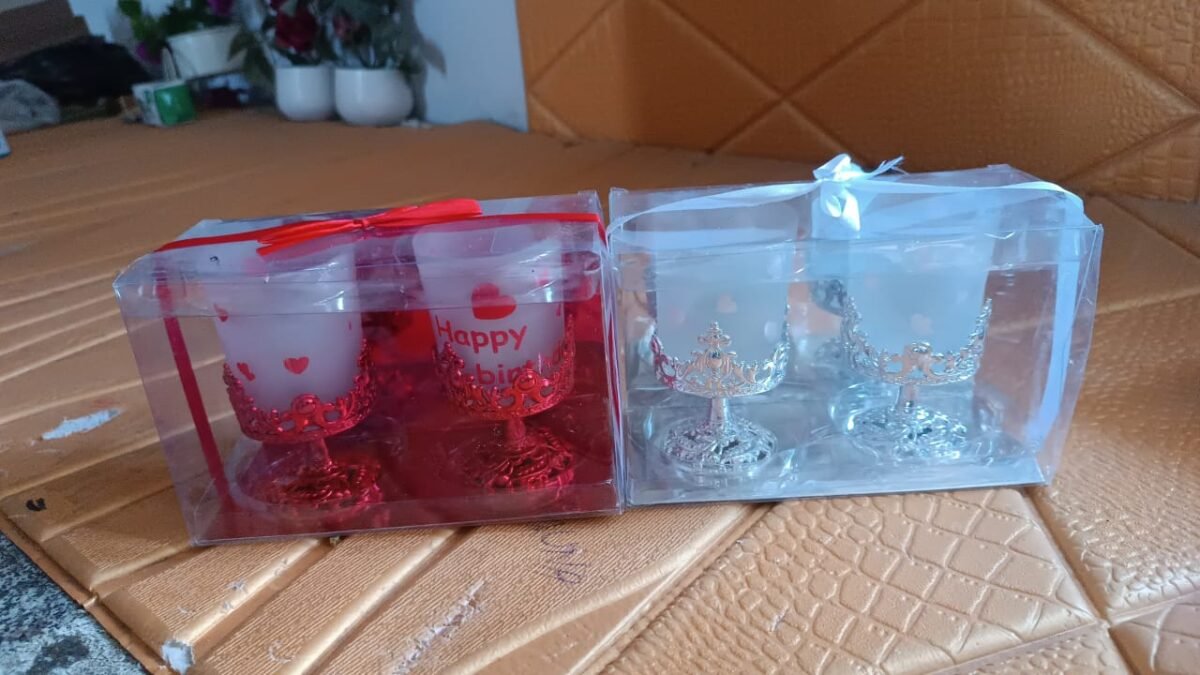 Tealight Holder Stylishly Shaped Candle Diya Stand Plastic Beautiful Design Festival (2 Pc / Mix Design) - Image 7