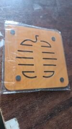 Square Bamboo Wood Table Place mat Hot Pot Cup Mat Tea Coaster(14×14 Cm / 1 Pc) - Image 8