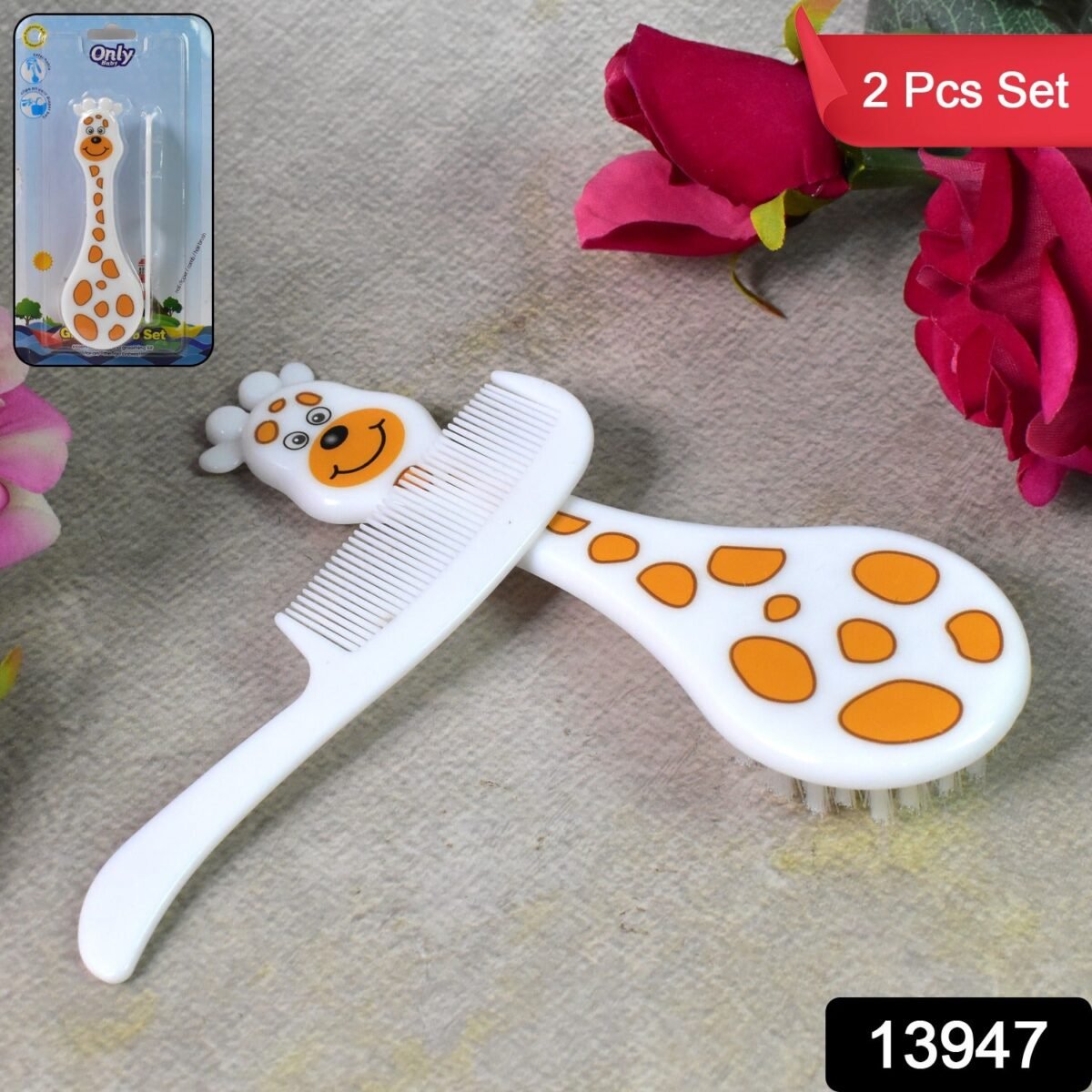 Baby comb and brush hair set (1 Pc / Mix Color), Hair accessories - Image 2