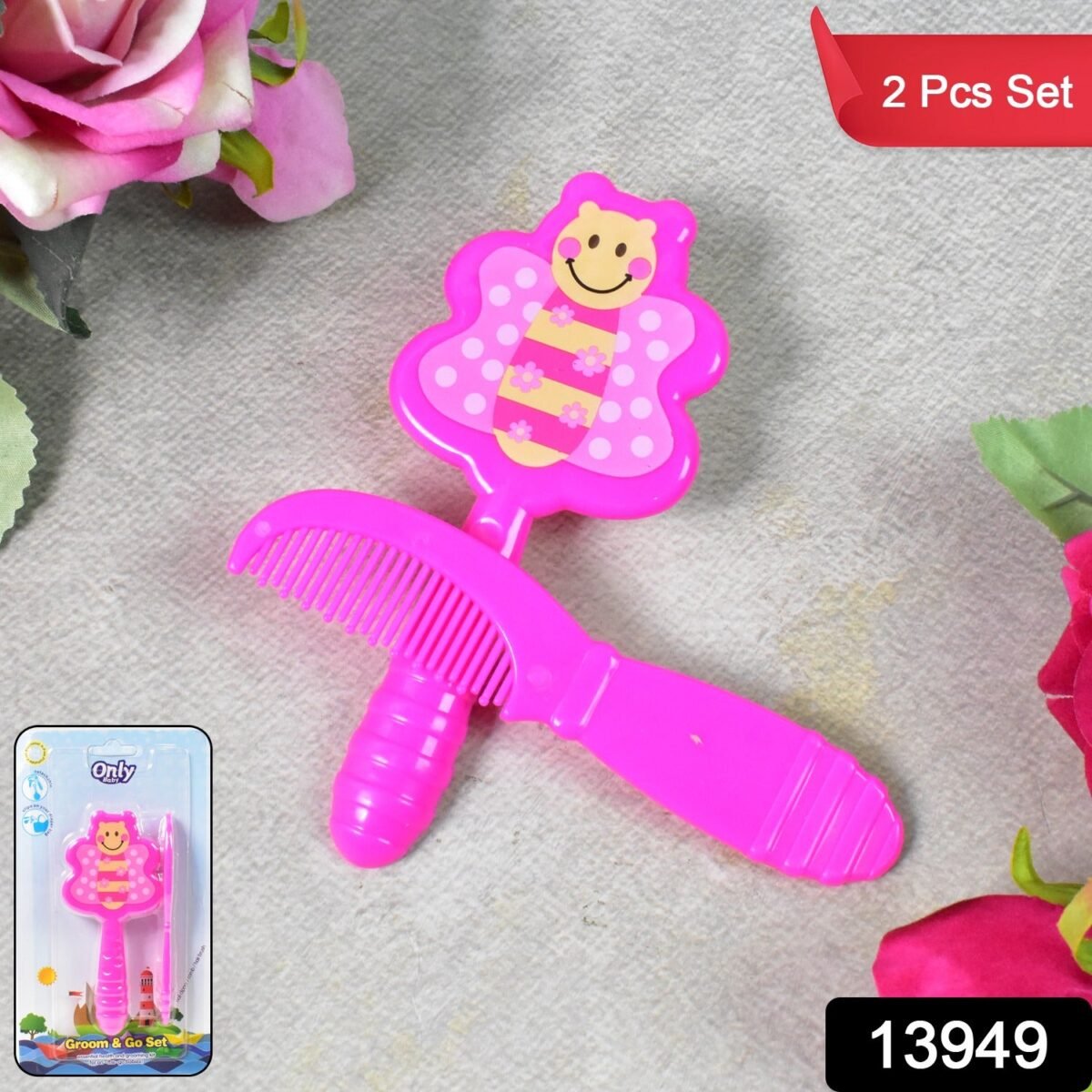 Baby comb and brush hair set (1 Pc / Mix Color), Hair accessories - Image 2