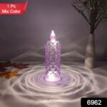 Candles for Home Decoration, Crystal Candlelight (1 Pc / Multicolor) - Image 2