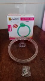 Unbreakable ABS Round Towel Ring Wall Mounted Stand / Holder (1 Pc) - Image 7