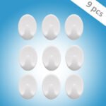 Self Adhesive Plastic Wall Hook Set for Home Kitchen and Other Places (Pack of 9) - Image 2