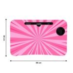 Barbie Design Foldable Study & Laptop Table for Children with Tablet Slot & Cup Holder - Image 6