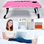 Barbie Design Foldable Study & Laptop Table for Children with Tablet Slot & Cup Holder - Image 5