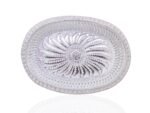Multipurpose Royal Design Oval Silver Gift Tray - Image 4