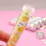 Portable Hand Washing Bath Flower Shape Paper Soap Strips In Test Tube Bottle - Image 5