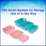 Smart Baskets for Storage(Set of 3) Sky Blue - Image 8