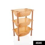 Multipurpose Plastic Storage Rack Organiser - 3 pcs - Image 2