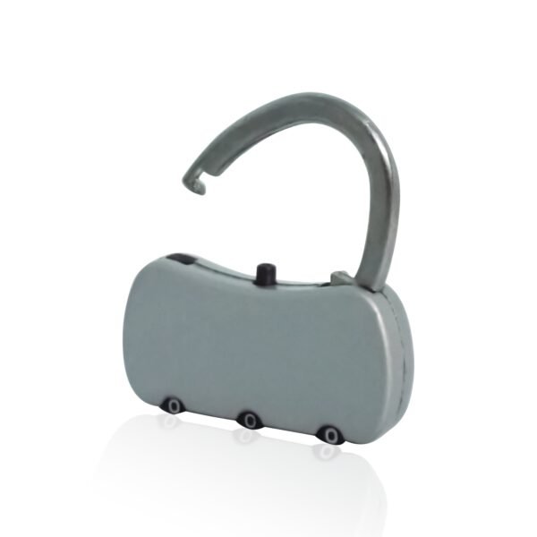 3-Digit Resettable Combination Round Padlock for Luggage (Big, Multicolor)