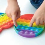MIX PATTERN RAINBOW COLOR PUSH  BUBBLE FIDGET SENSORY TOY (ONLY 1PC) - Image 4