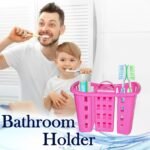 Toothbrush Toothpaste Bathroom Organizer Stand 4-in-1 Holder - Image 3