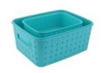 Smart Baskets for Storage(Set of 3) Sky Blue - Image 9